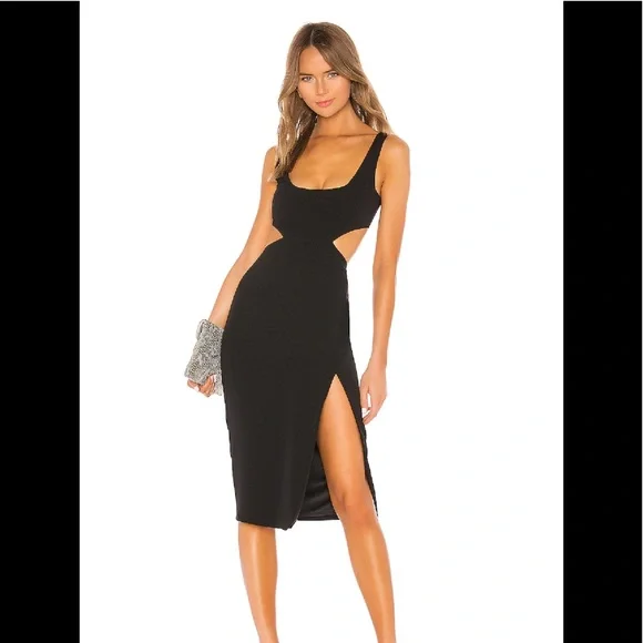 Lovers Friends Dresses Revolve Titus Midi Dress In Black